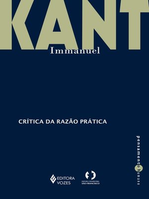 cover image of Crítica da razão prática